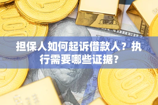 武汉担保人如何起诉借款人？执行需要哪些证据？