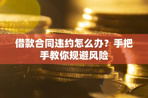武汉借款合同违约怎么办？手把手教你规避风险