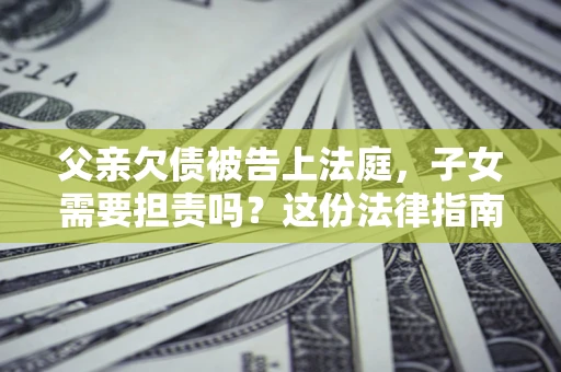 武汉父亲欠债被告上法庭，子女需要担责吗？这份法律指南必须看完