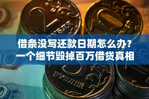 武汉借条没写还款日期怎么办？一个细节毁掉百万借贷真相