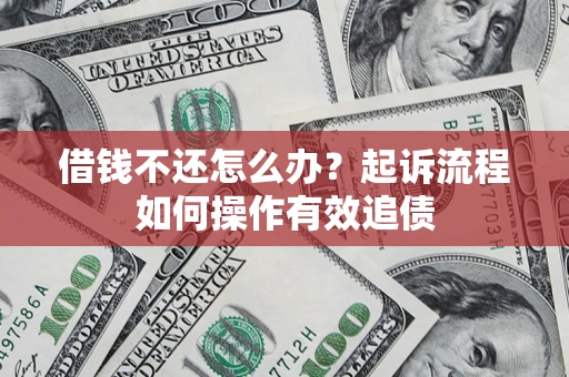 武汉借钱不还怎么办？起诉流程如何操作有效追债