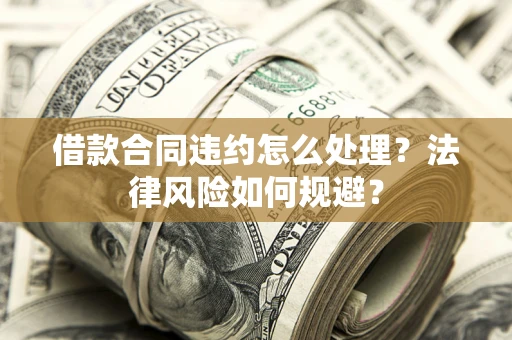 武汉借款合同违约怎么处理？法律风险如何规避？