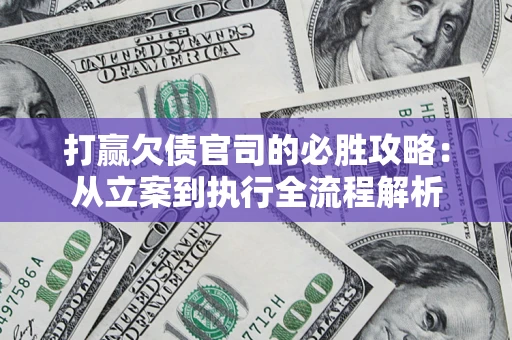 武汉打赢欠债官司的必胜攻略：从立案到执行全流程解析