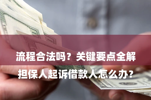 武汉

担保人起诉借款人怎么办？流程合法吗？关键要点全解析