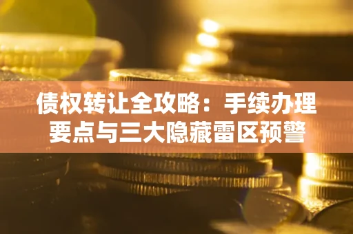武汉债权转让全攻略：手续办理要点与三大隐藏雷区预警