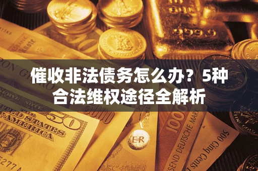 武汉催收非法债务怎么办？5种合法维权途径全解析