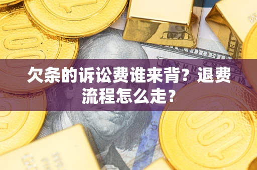 武汉欠条的诉讼费谁来背？退费流程怎么走？