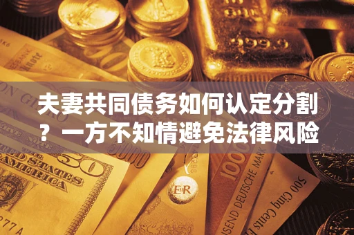 武汉夫妻共同债务如何认定分割？一方不知情避免法律风险必看！
